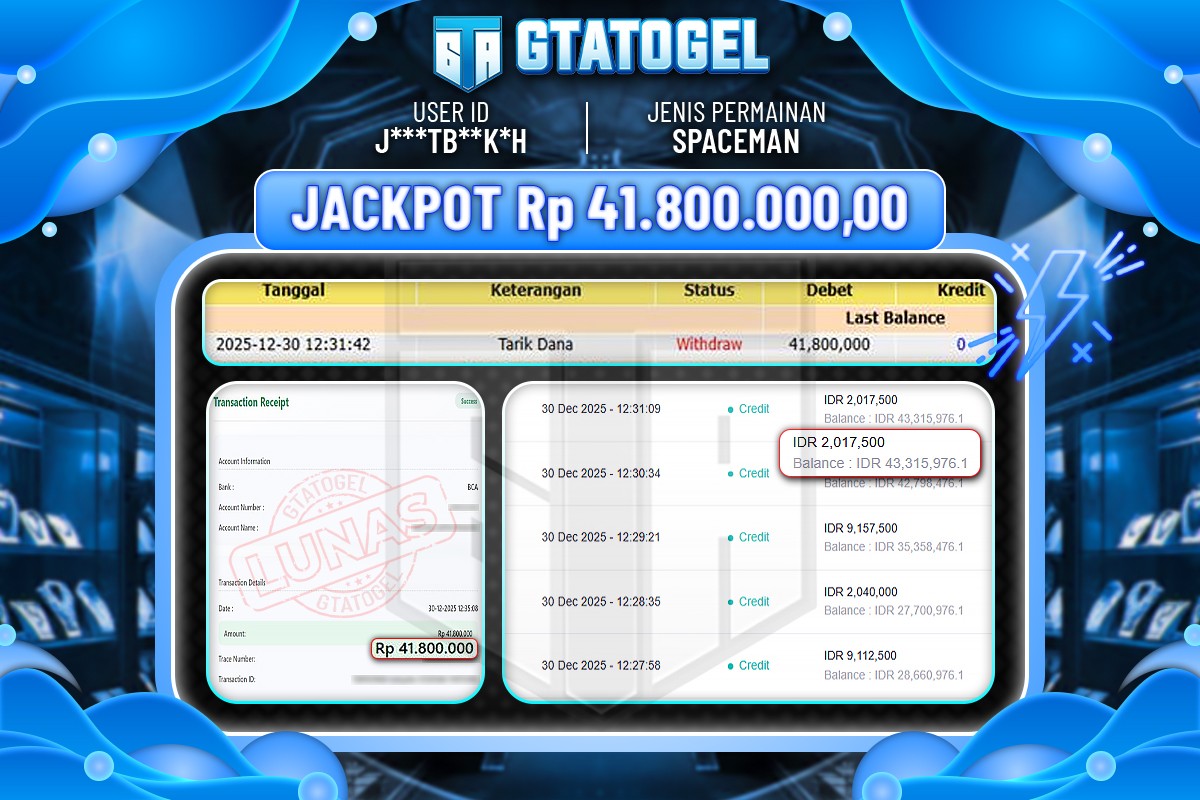 bukti JP GTA TOGEL