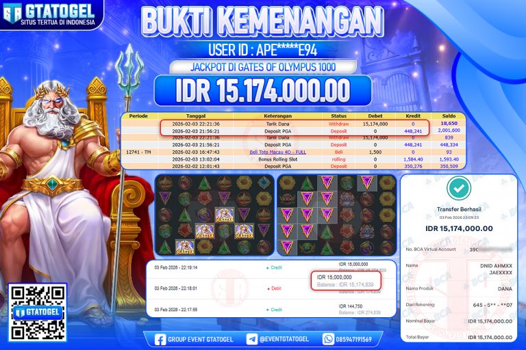 BUKTI KEMENANGAN GTATOGEL NEW