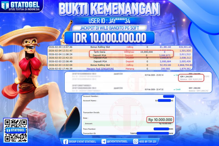 BUKTI KEMENANGAN GTATOGEL NEW ( TGL 05 - 02 - 2026 ) V1