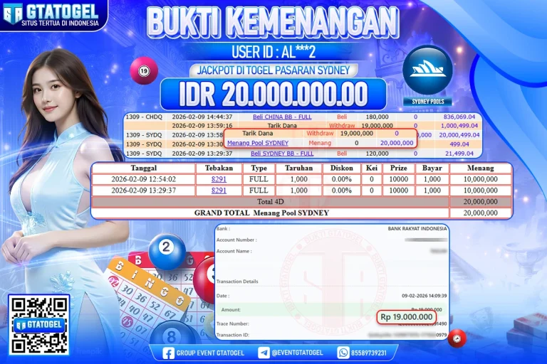 BUKTI KEMENANGAN GTATOGEL NEW ( TGL 10 - 02 - 2026 ) V4